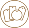 Double Pasted Hang Tags - Ready Shape Templates 1 Icon