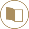 Half Fold Pamphlets - 4 Panels Pre-folded 1 Icon