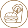 Greaseproof Wrappers - Suitable for Oily Food 1 Icon