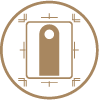 Bottle Neck Hang Tags - Ready Shape Template 1 Icon