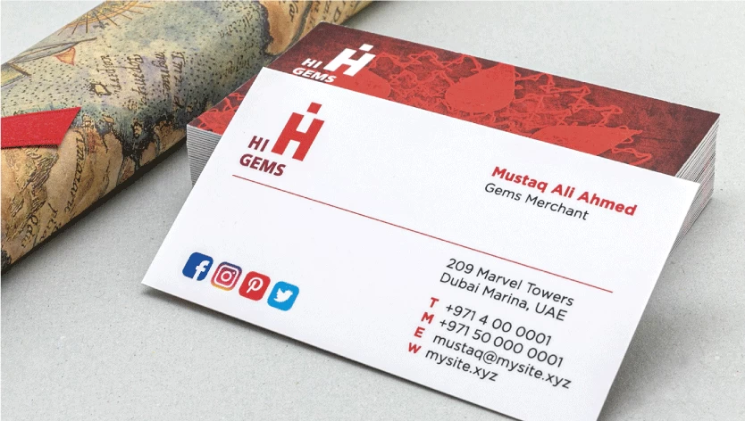 Velvet Laminated Business Cards 1 Image