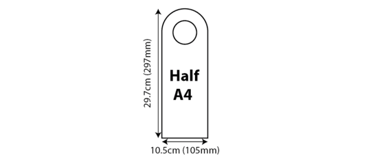 Door Hangers - Half A4 Door Hanger 105x297mm 01 Image