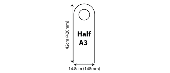 Door Hangers - Half A3 Door Hanger 149x420mm 01 Image
