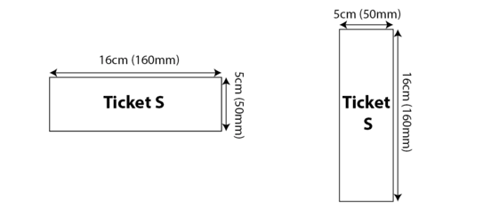 Standard Tickets/Vouchers - Ticket S (160x50mm) 160x50mm 01 Image