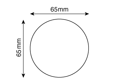 Circle Business Cards - 65mm diameter 71x71mm 01 Image