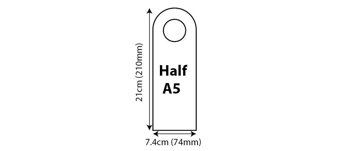 Door Hangers - Half A5 Door Hanger 74x210mm 01 Image