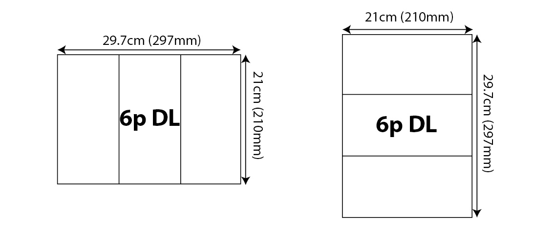Trifold Pamphlets - 6p DL (Open size: 297x210) 297x210mm 01 Image