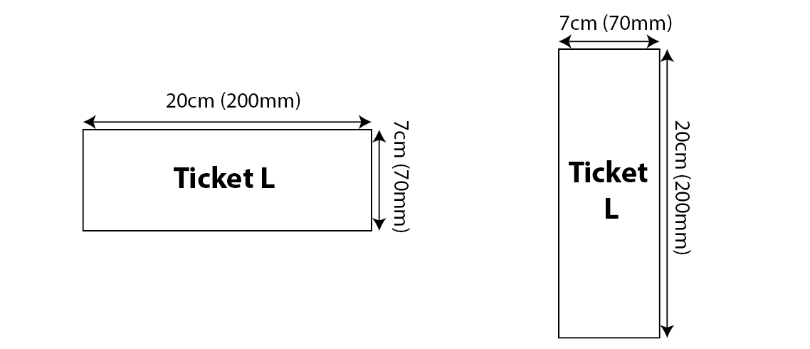 Express Tickets/Vouchers - Ticket L (200x70mm) 200x70mm 01 Image