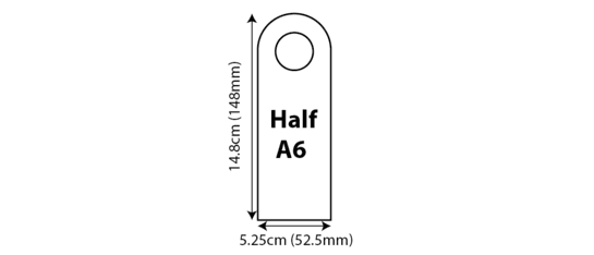 Door Hangers - Half A6 Door Hanger 53x149mm 01 Image