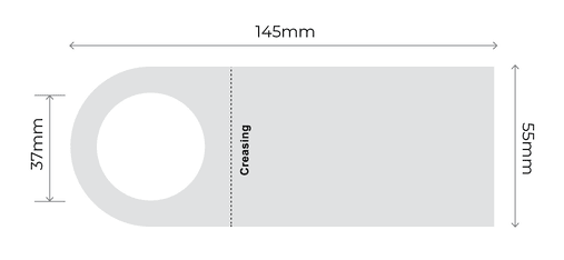 Bottle Neck Hang Tags - Standard Bottle Neck Tag 55x145mm 01 Image