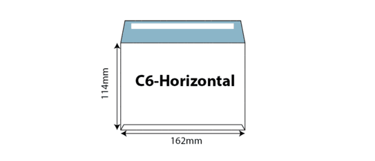 C6 Ready-made Envelopes - C6-Horizontal (Ready-made) 114x162mm 01 Image