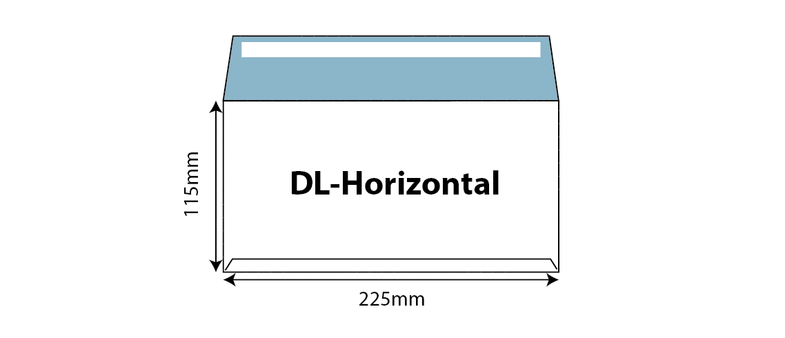 DL Ready-made Envelopes - DL-Horizontal (Ready-made) 115x225mm 01 Image