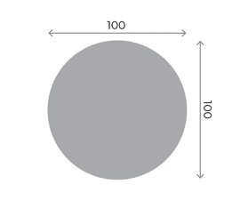 Round Stickers - 100x100mm Round 100x100mm 01 Image