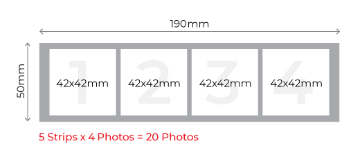 Photo Strips - Photo Strip (set of 5) 297x420mm 01 Image