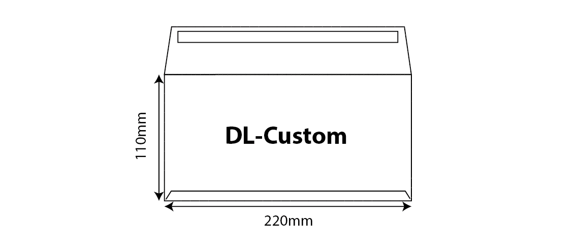 DL Custom Envelopes - DL Custom Envelope (220x110mm) 260x243mm 01 Image