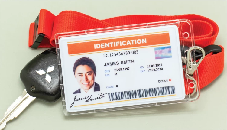 Plastic ID Cards with Holder Set - 1.2 Image