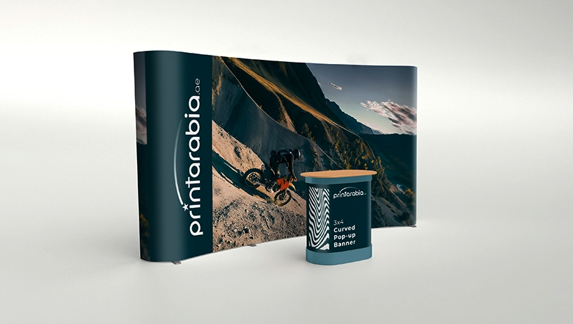 Pop Up Banner with Hardcase (Curved) - 3.2 Image